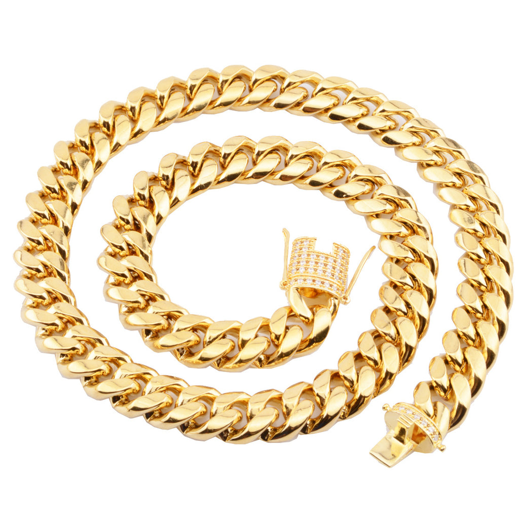 big heavy gold chain for men Hip Hop Rock jewelry