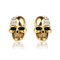 Retro Glossy Taro Full Diamond Earrings Personality Earrings Men and Women Halloween Jewelry