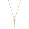 Necklace Jewelry Micro Silver Key Pendant for Women