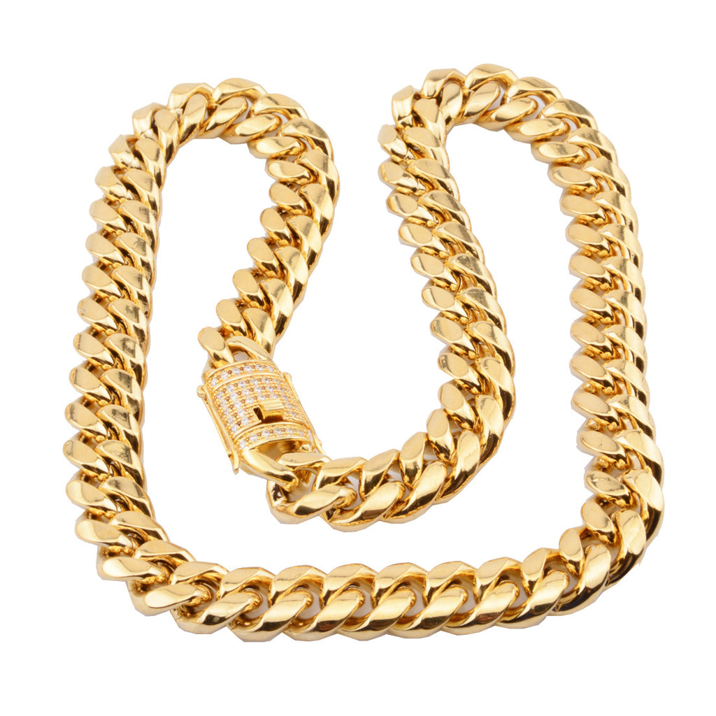 big heavy gold chain for men Hip Hop Rock jewelry