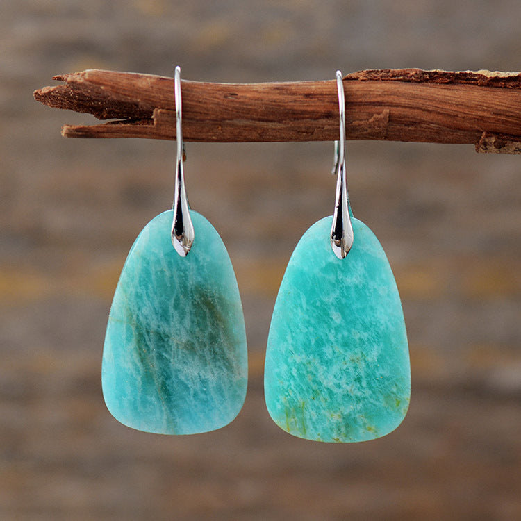 Womens Fashionable Geometric Copper Earrings