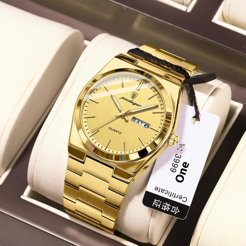 Sleek Ultra-Thin Luminous Men's Watch