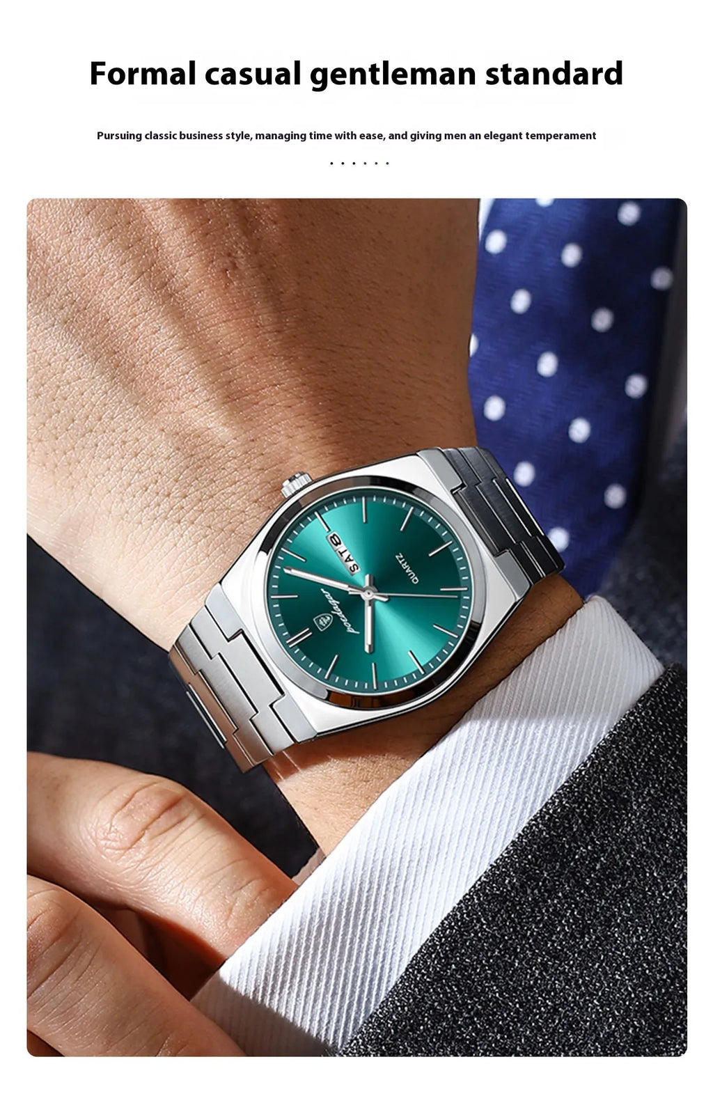 Sleek Ultra-Thin Luminous Men's Watch