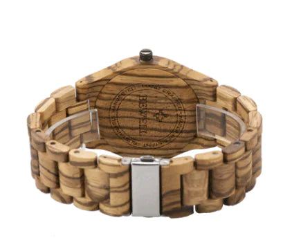 Men's Minimalist Slim Wooden Quartz Watch