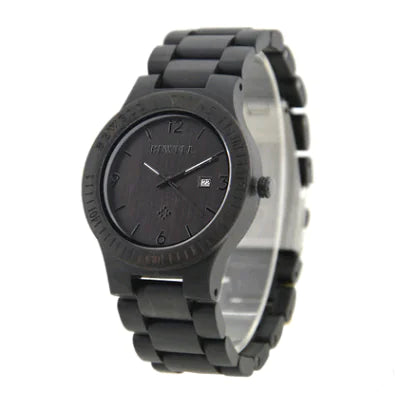 Men's Minimalist Slim Wooden Quartz Watch