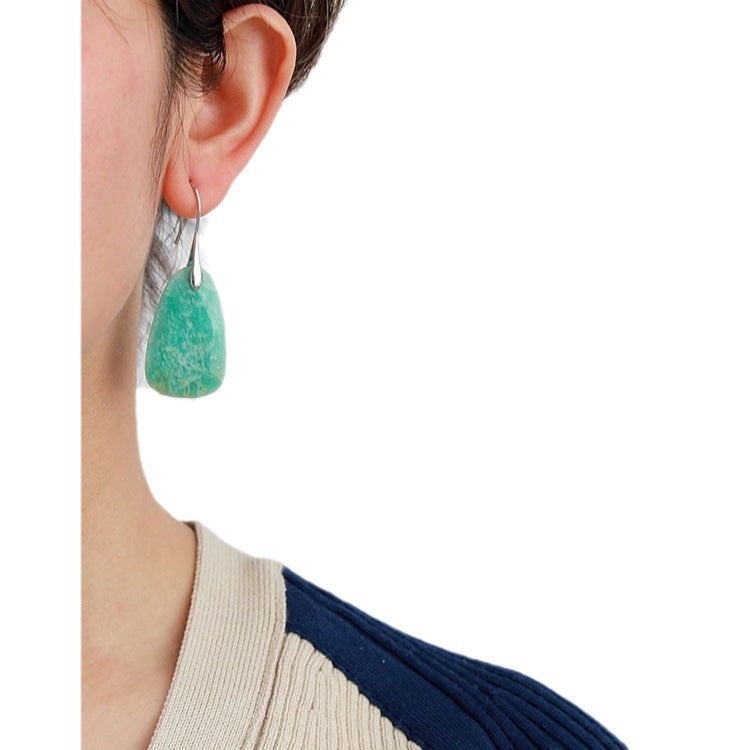 Womens Fashionable Geometric Copper Earrings