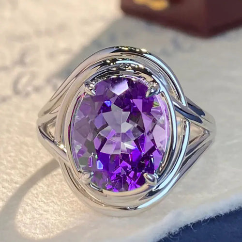 Amethyst Elegance Ring for Women