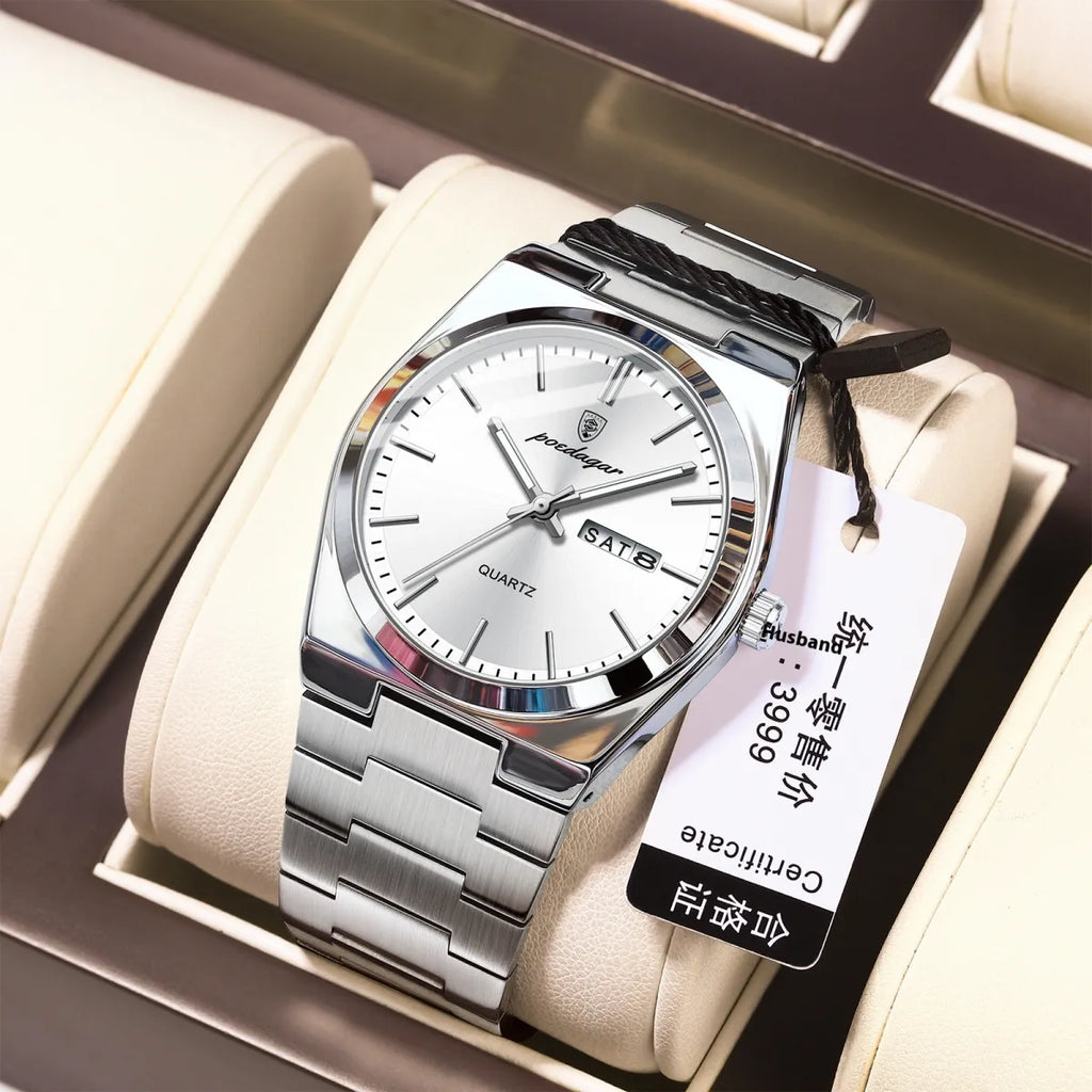 Sleek Ultra-Thin Luminous Men's Watch
