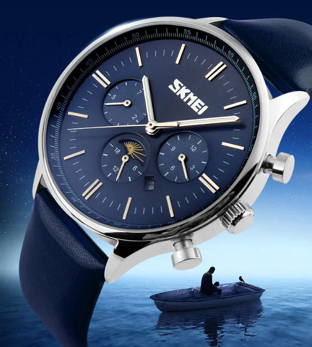 Luxury Men's Three-Eye Watch