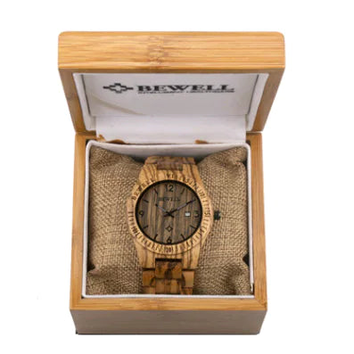 Men's Minimalist Slim Wooden Quartz Watch